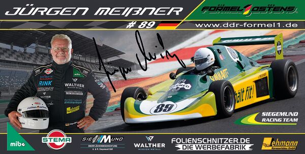 Autogrammkarte 2023 mit Sponsor Fa. Metallbau Hans Walther GmbH